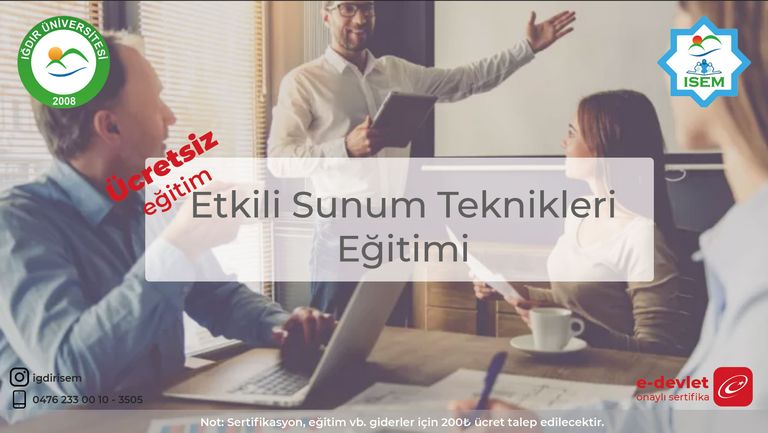 Etkili Sunum Teknikleri Eğitimi