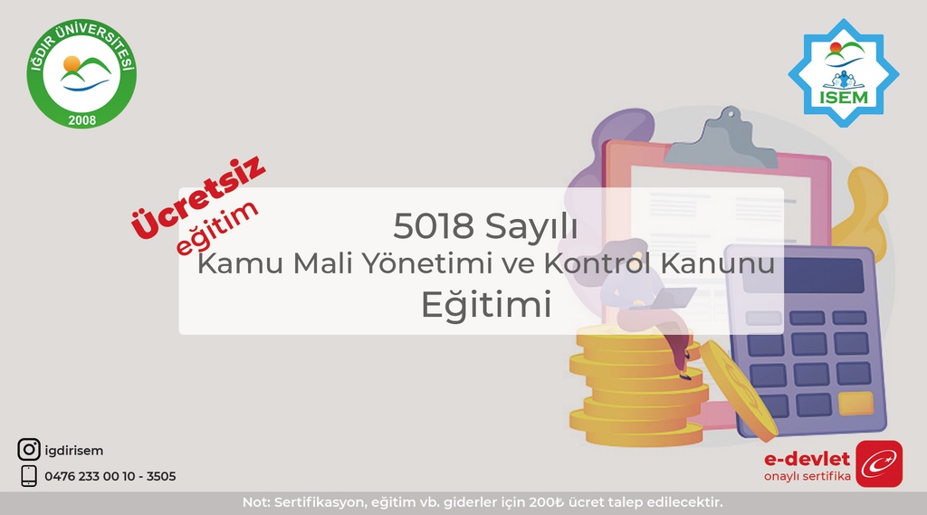 5048 Sayılı Kamu Mali Yönetimi ve Kontrol Kanunu Eğitimi