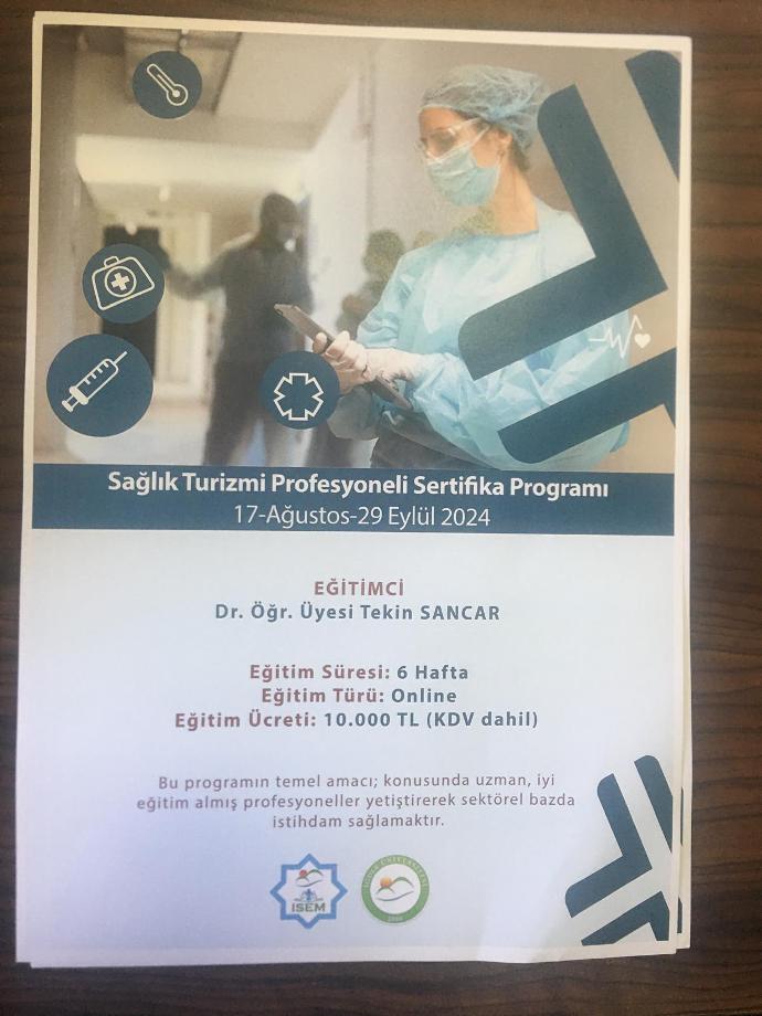 SAĞLIK TURİZMİ PROFESYONELİ SERTİFİKA PROGRAMI